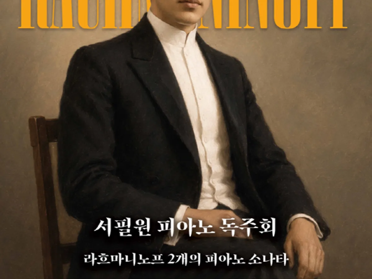 Poster Resital Piano Seo Pil-won - Dua Sonata Piano Rachmaninoff
