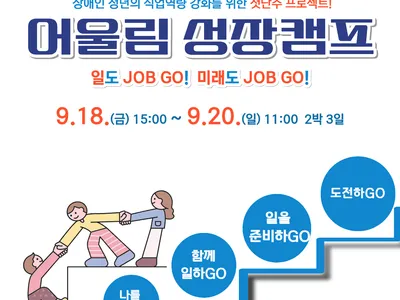 Poster 어울림 성장캠프 : 일도 JOB GO! 미래도 JOB GO!